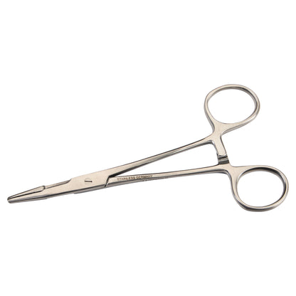 The Olsen Hegar Needle Holder and Scissors Combination is made of stainless steel with finger loops and a clamp mechanism.