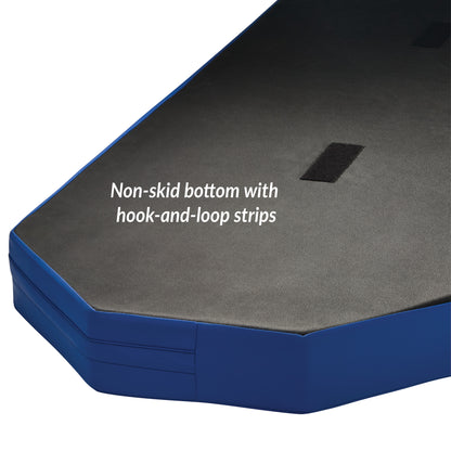 The Protekt Stretcher Pad features hook and loop strips on its non-skid bottom for stability, as shown in the image.