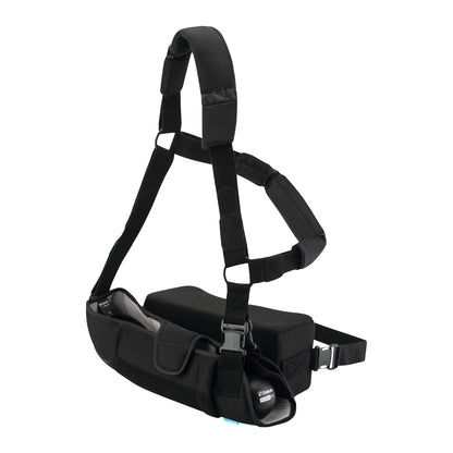 The External Rotation Pillow for Ossur Formfit Shoulder Brace is a black cushioned support accessory with adjustable straps.