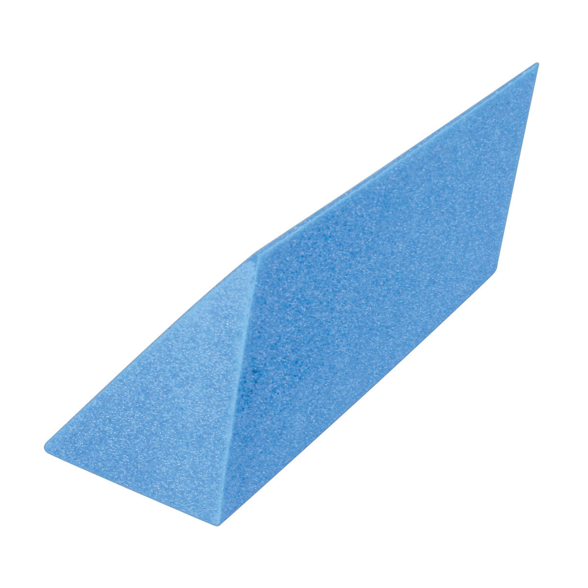 An AliMed Body Alignment Wedge, a blue foam triangular support cushion used for positioning and alignment.