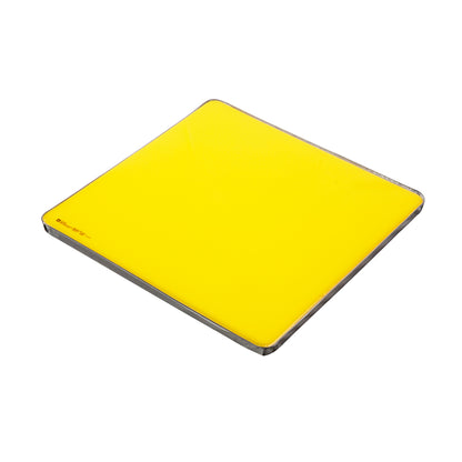 A yellow AliMed AliLite Surface Overlay with a sleek, rectangular design and rounded edges on a white background.