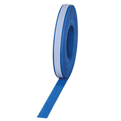 An AliMed AliStrap Positioning Strap, a long blue roll with hook and loop  lining for securing medical devices.