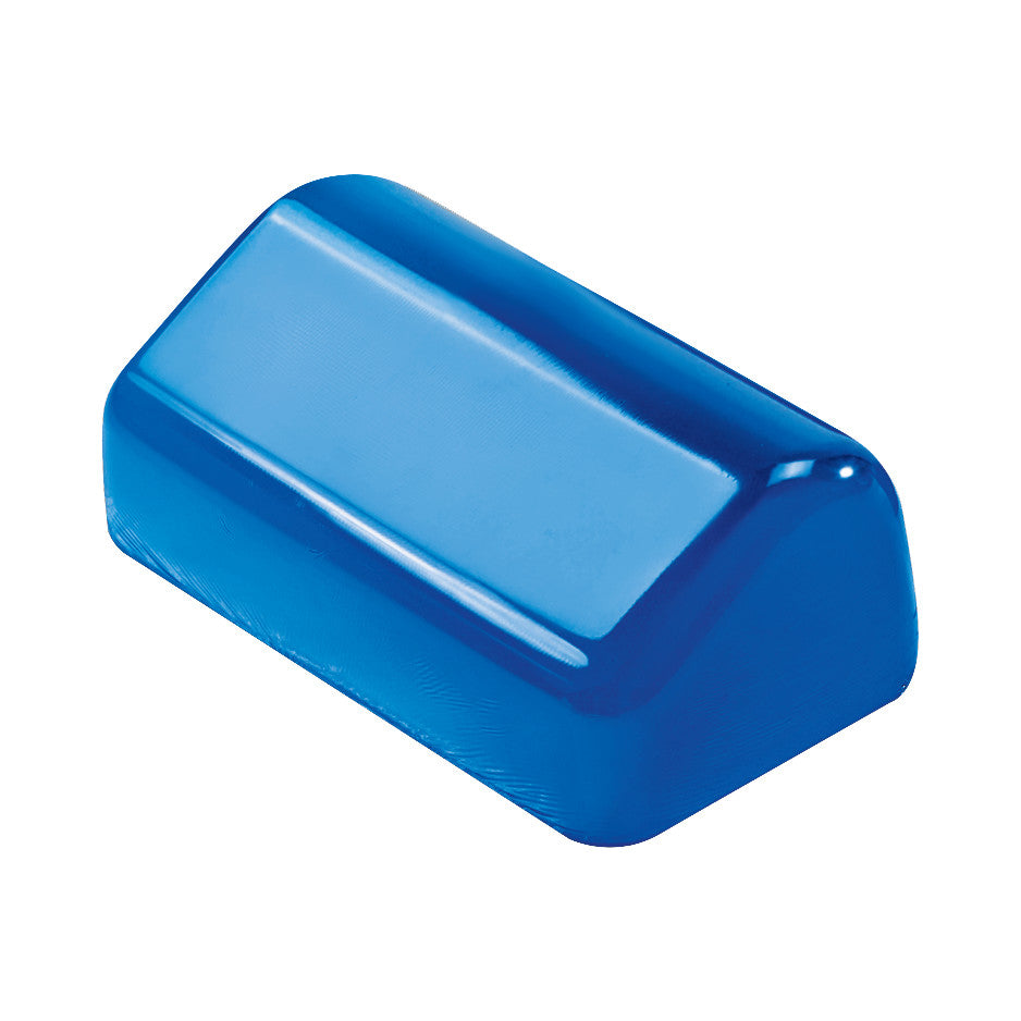 The image shows an AliMed AliBlue Gel Contoured Chest Roll, designed in smooth, durable blue gel for patient positioning.