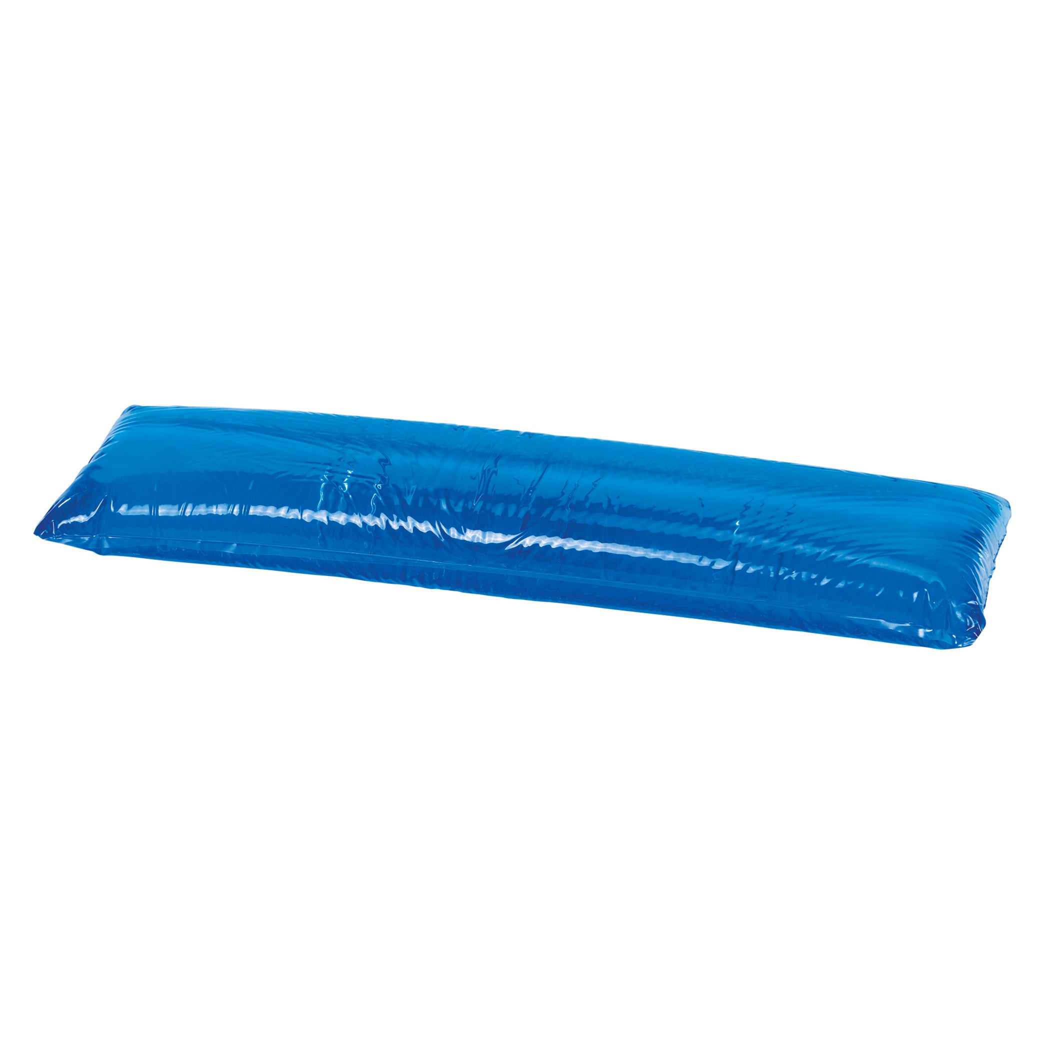 AliMed AliBlue Gel Axillary Roll, a blue, rectangular, water-filled cushion designed for comfort and support during medical procedures.