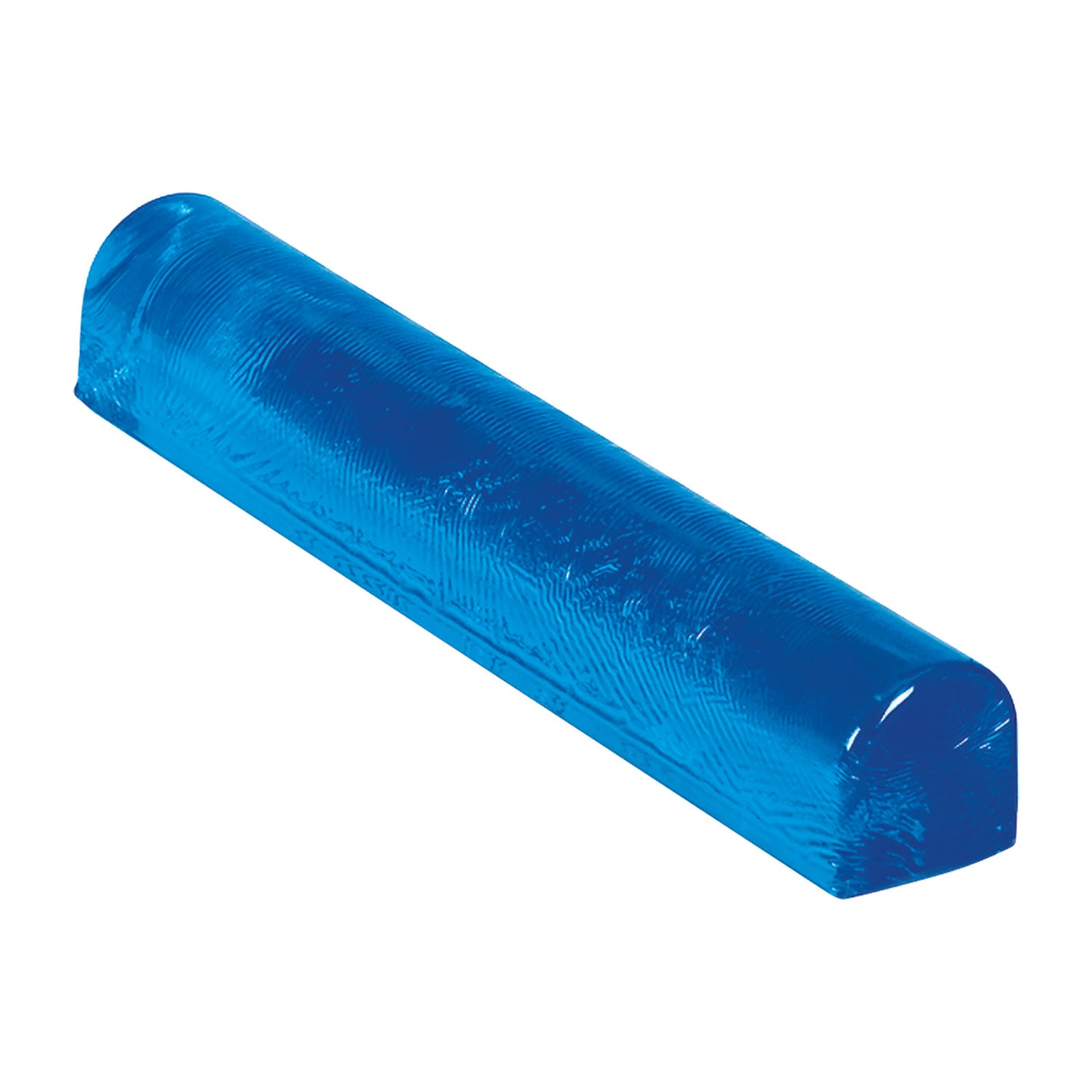 The AliMed AliBlue Gel Chest Roll is a semi-cylindrical, bright blue gel support used for patient positioning.