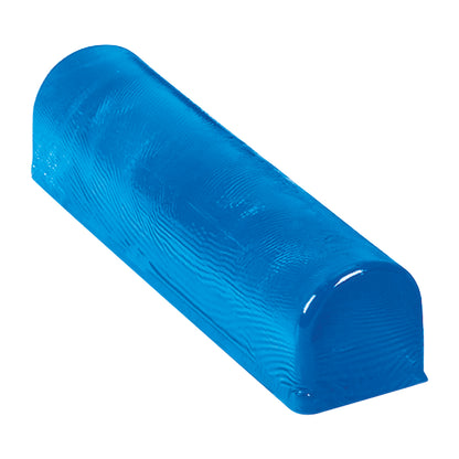 AliMed AliBlue Gel Chest Roll, a blue, semi-cylindrical gel support cushion, designed for medical positioning.