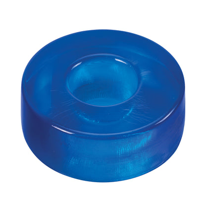 AliMed AliBlue Gel Head Donut is a circular blue gel cushioning pad with a central indentation for head support.