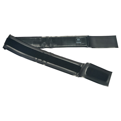 AliMed AliGel Surgical Table Strap, featuring a black gel section and a secure hook-and-loop fastener, designed for patient stability.