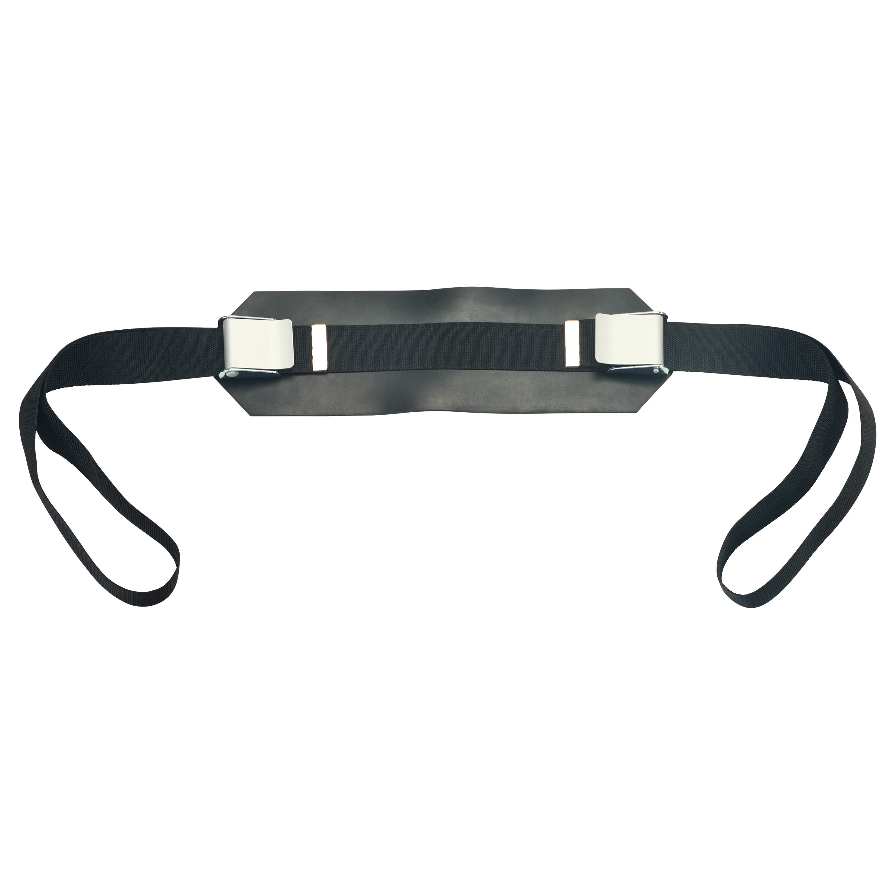 AliMed Basic Mid-Panel Straps featuring a black strap with metal buckles, designed for secure fastening.