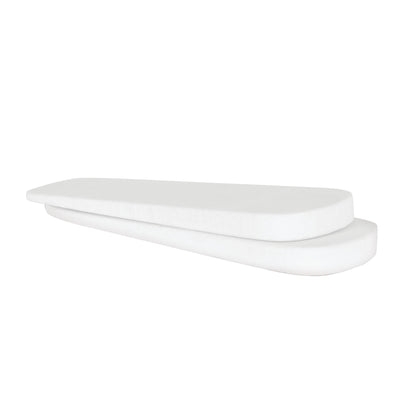 Two stacked white DARCO Night Splint Wedges with rounded edges, used for foot support.